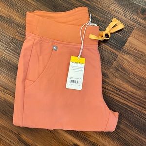 Figs Zamora Jogger Scrub Pants in Hot Coral